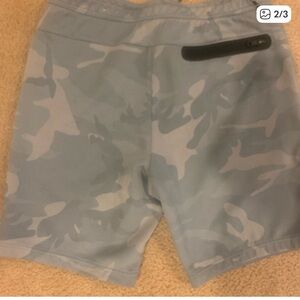 American Eagle Outfitters Light Blue Camouflage Athletic Shorts